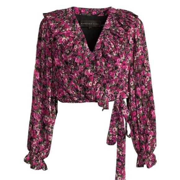 ENDLESS ROSE RUFFLE CROP TOP - Picture 3 of 3